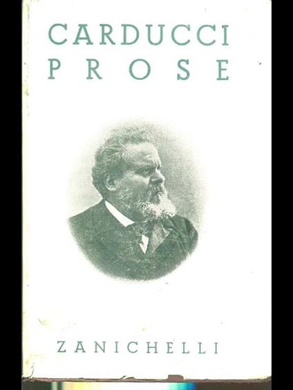 Prose - Giosuè Carducci - copertina