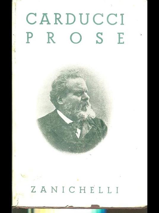 Prose - Giosuè Carducci - copertina