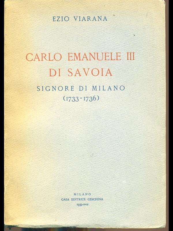Carlo Emanuele III di Savoia