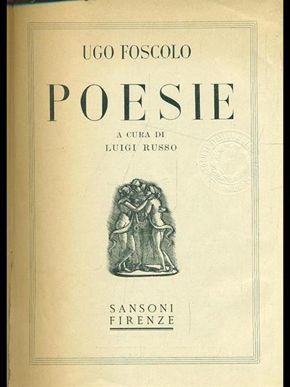 Poesie - Ugo Foscolo - copertina