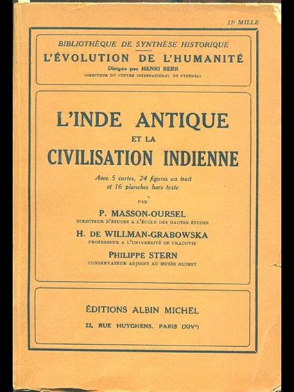 L' Inde antique et la civilisation indienne - copertina