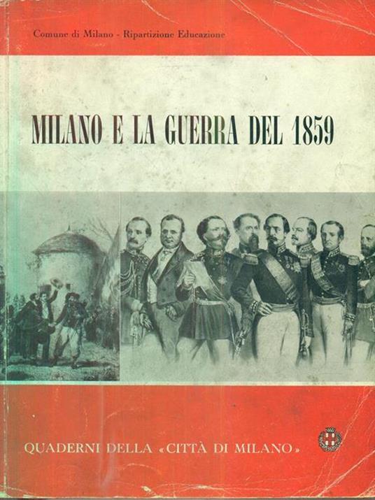 Milano e la guerra del 1859 - copertina