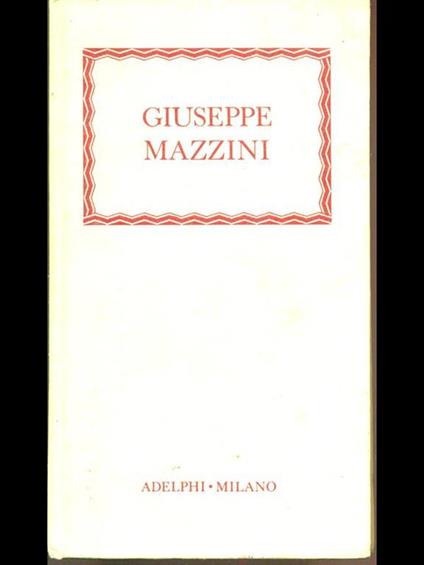 Giuseppe Mazzini - copertina