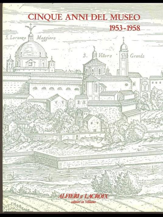 Cinque anni del Museo 1953-1958 - copertina