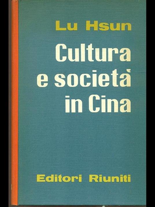 Cultura e società in Cina - Lu Hsun - copertina