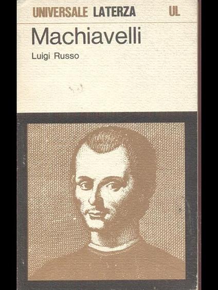 Macchiavelli - Luigi Russo - copertina
