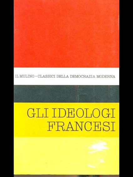 Gli ideologi francesi - copertina