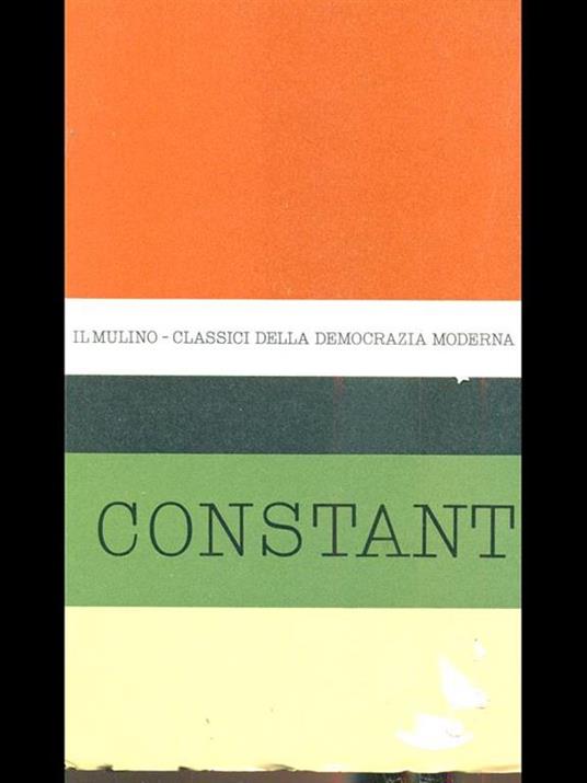 Opere - Benjamin Constant - copertina