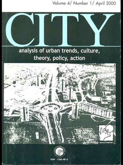 City. Vol. 4 number 1 april 2000 - copertina