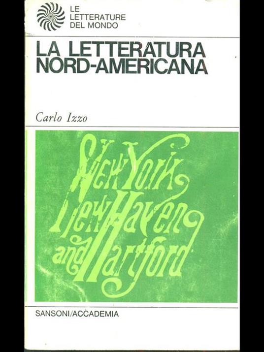 La letteratura nord-americana - Carlo Izzo - copertina