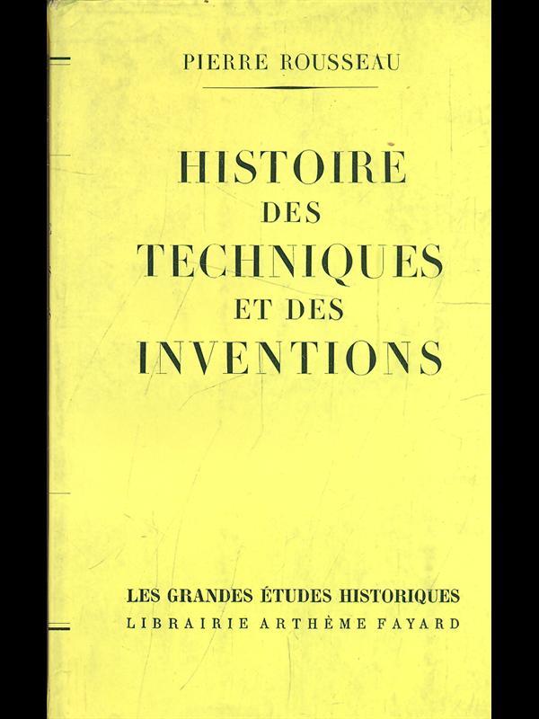 Histoire des techniques et des inventions