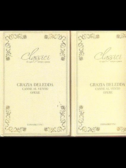 Canne al vento - Grazia Deledda - copertina