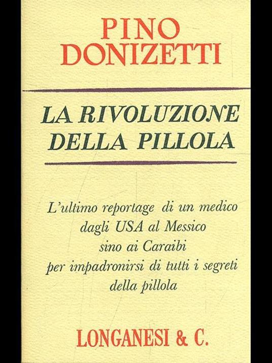 La rivoluzione della pillola - Pino Donizetti - copertina
