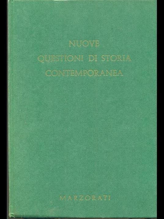 Nuove questioni di storia contemporanea I - copertina