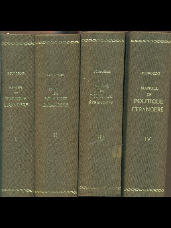Manuel de politique etrangere