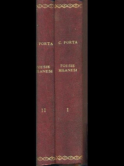 Poesie milanesi - Carlo Porta - copertina