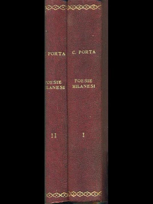 Poesie milanesi - Carlo Porta - copertina