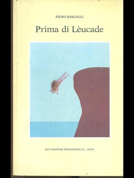 Prima di Leucade - Piero Bargagli - copertina