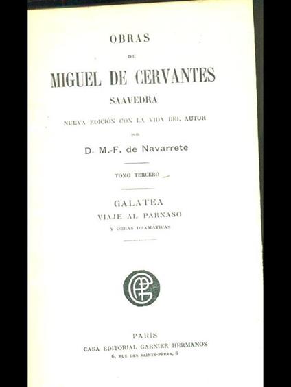 Galatea - Miguel de Cervantes - copertina