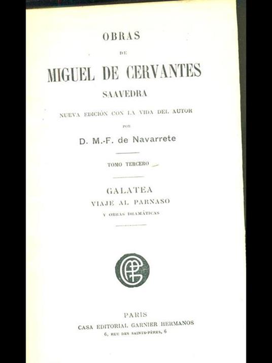 Galatea - Miguel de Cervantes - copertina