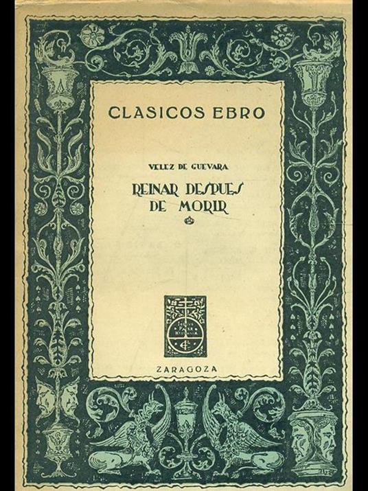 Reinar despues de morir - copertina