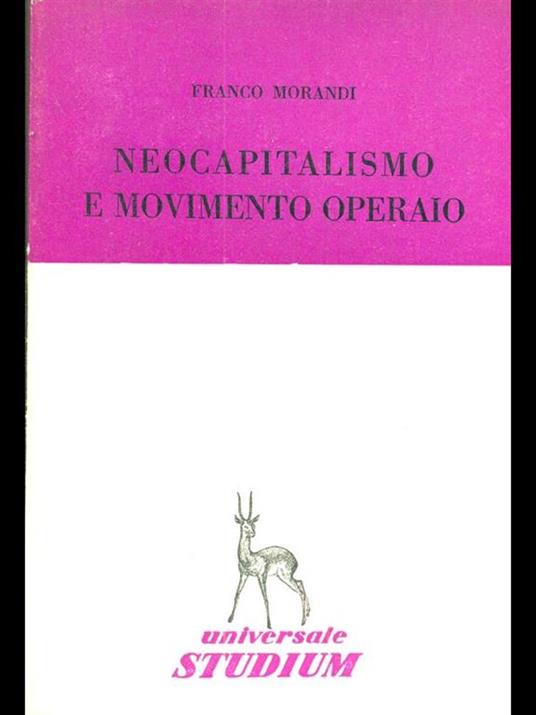 Neocapitalismo e movimento operaio - copertina