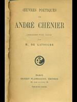 Oeuvres poetiques de André chenier