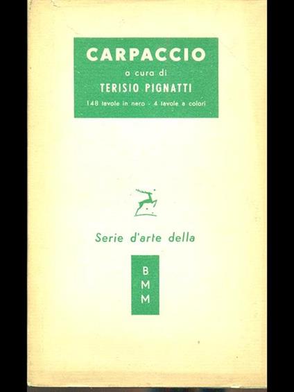 Carpaccio - Terisio Pignatti - copertina