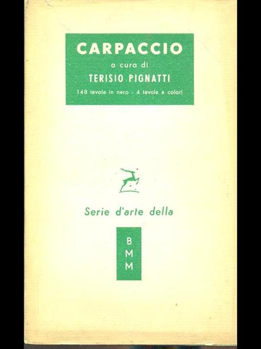 Carpaccio - Terisio Pignatti - copertina