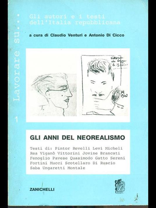 Gli anni del neorealismo - Maria Venturi - copertina