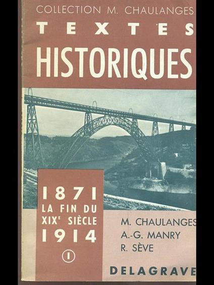 La fin du XIX siecle 1871-1914 Vol. 1 - copertina