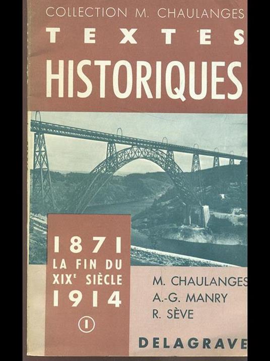 La fin du XIX siecle 1871-1914 Vol. 1 - copertina