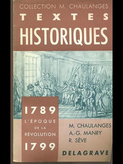 L' epoque de la Revolution 1789-1799 - copertina