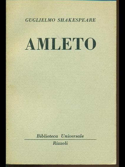 Amleto - William Shakespeare - copertina