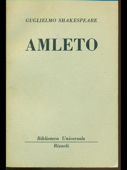 Amleto - William Shakespeare - copertina