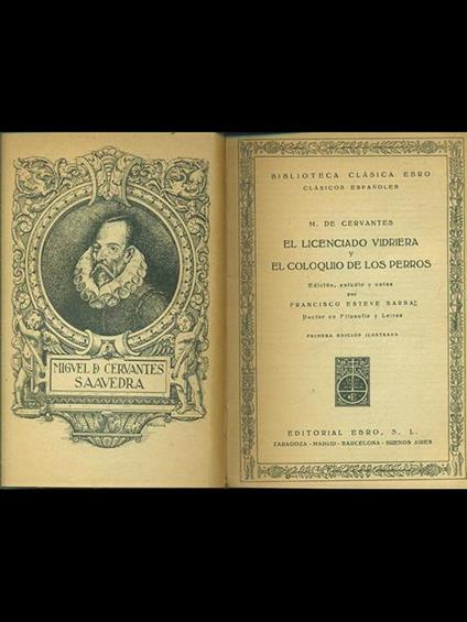 El licenciado vidriera y el coloquio de los ferros - Miguel de Cervantes - copertina