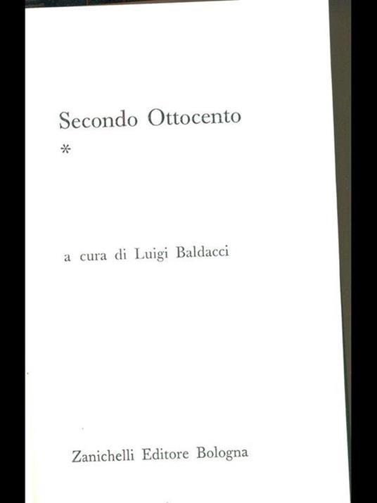 Secondo Ottocento I - copertina