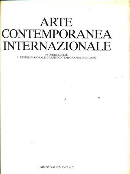 Arte contemporanea internazionale - copertina