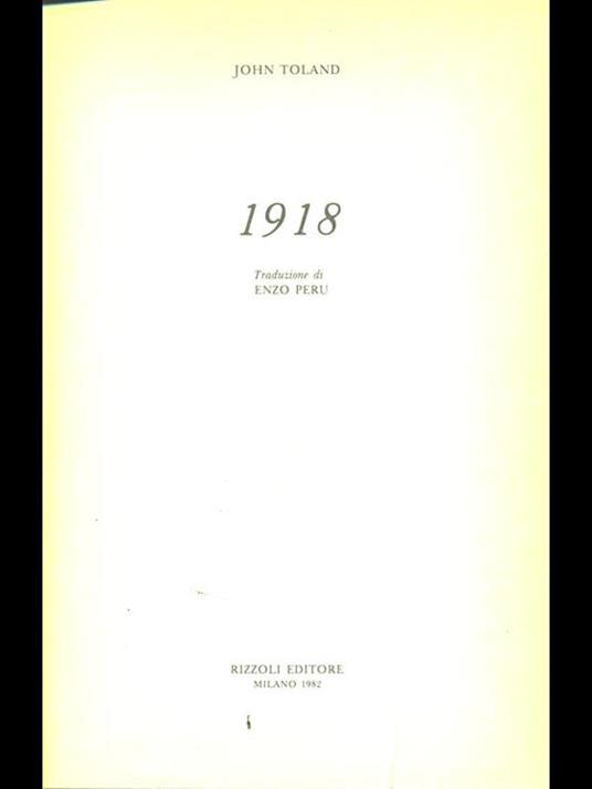 1918 - John Toland - copertina