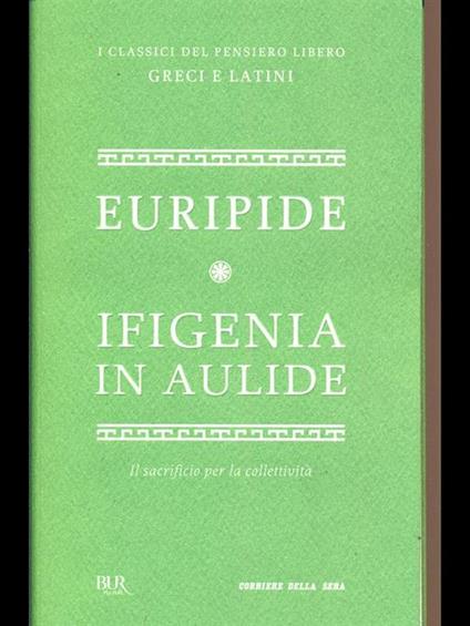 Ifigenia in Aulide - Euripide - copertina
