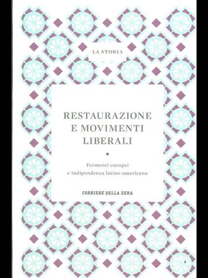 Restaurazione e movimenti liberali - copertina