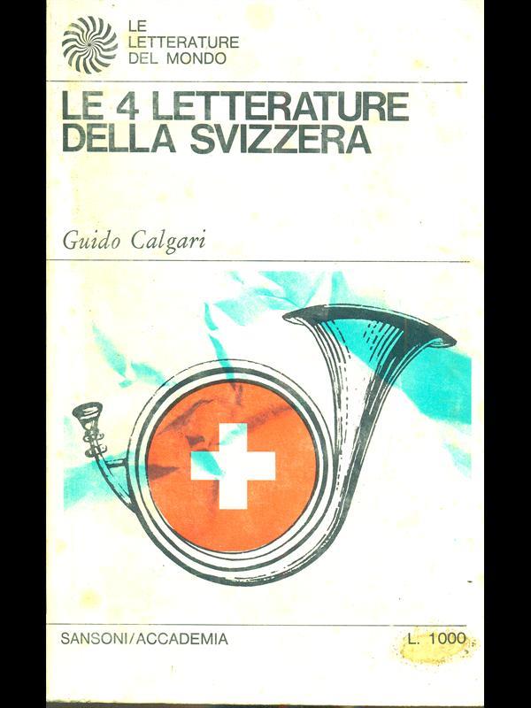 Le 4 letterature della svizzera