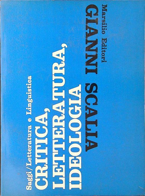 Critica letteratura ideologia