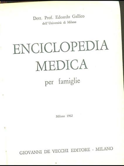 Enciclopedia medica - copertina