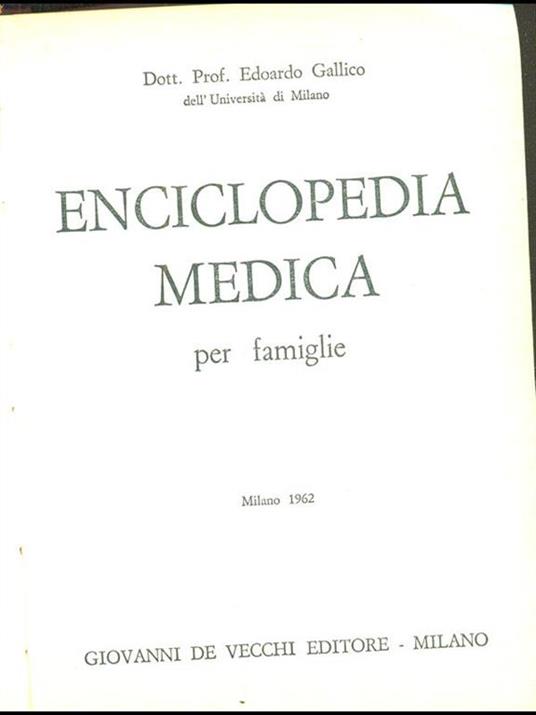 Enciclopedia medica - copertina