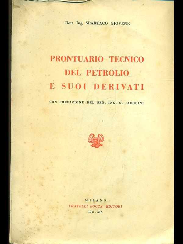Prontuario tecnico del petrolio e suoiderivati