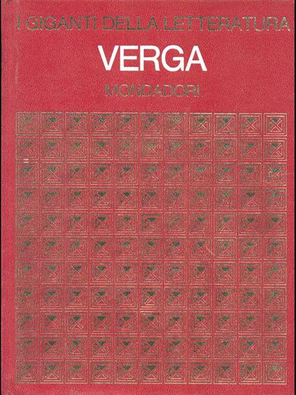 Verga - copertina