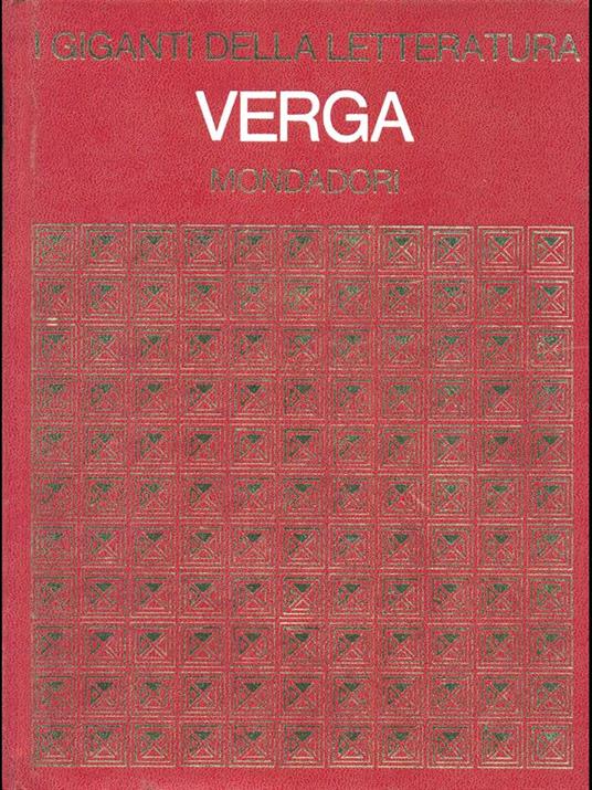 Verga - copertina