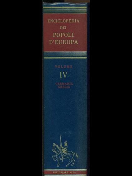Enciclopedia dei popoli d'Europa Vol. 4 - Luciano Di Bona - copertina