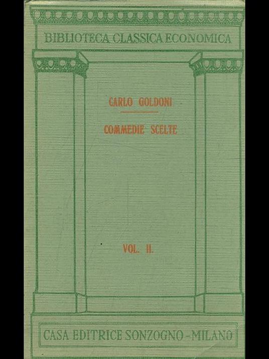 Commedie scelte Vol. II - Carlo Goldoni - copertina